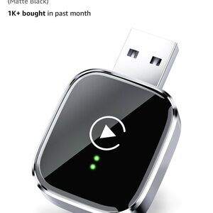 Black Wireless Apple CarPlay Dongle